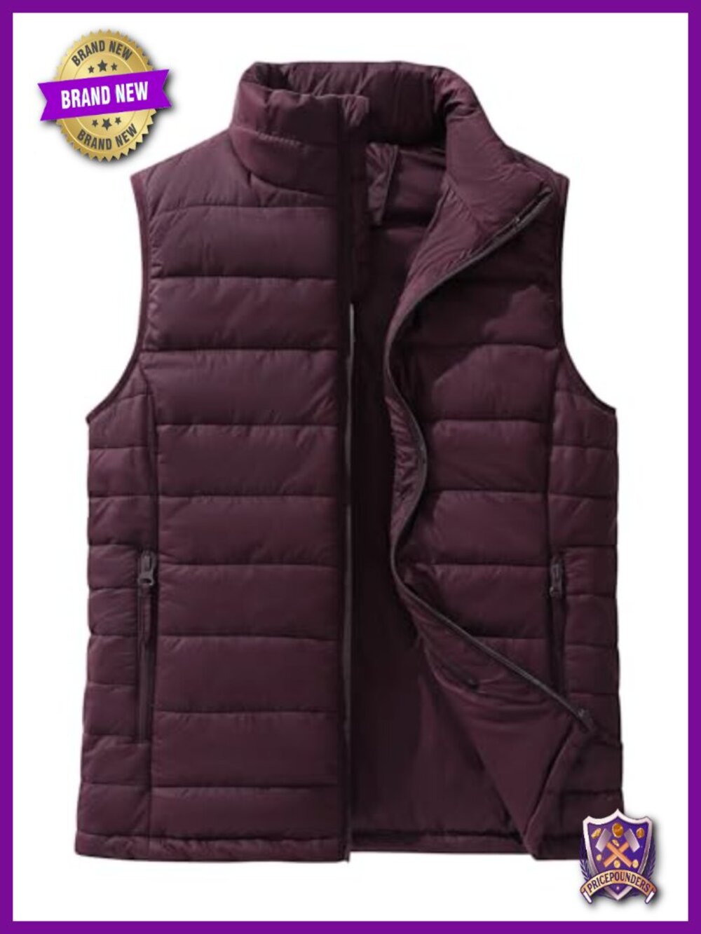 Women's Quilted Puffer Vest Packable Lightweight Zip Up